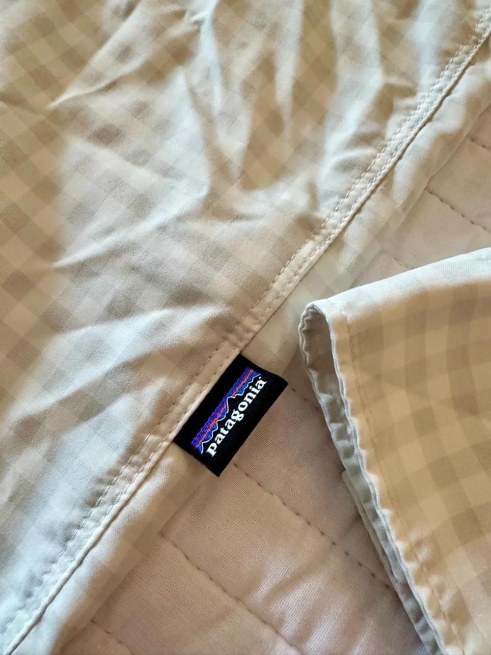 ✨SOLD✨Patagonia Boat & Beach Shirt | L |Oversized Cover-Up Neutral Coastal - Picture 5 of 13